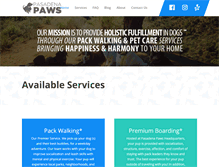 Tablet Screenshot of pasadenapaws.com